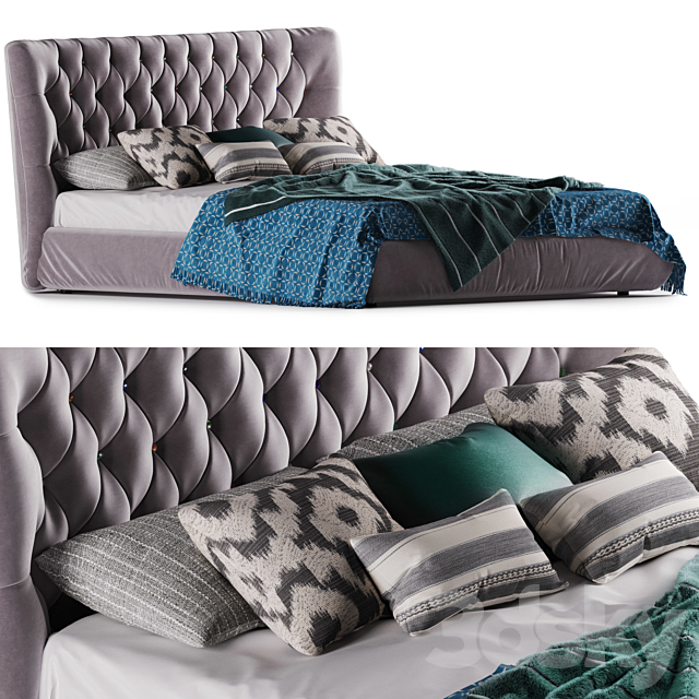 Bed Bolzan Letti Selene 3DSMax File - thumbnail 1