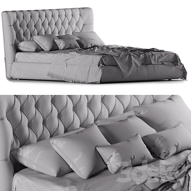 Bed Bolzan Letti Selene 3DSMax File - thumbnail 3