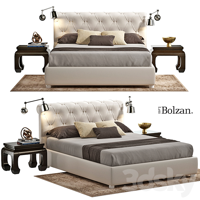 Bed Bolzan Sienna 3DSMax File - thumbnail 1