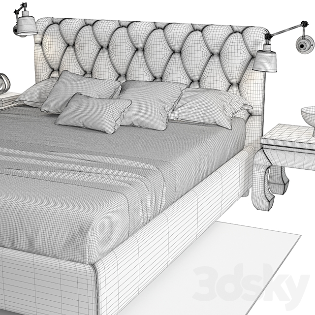 Bed Bolzan Sienna 3DSMax File - thumbnail 3