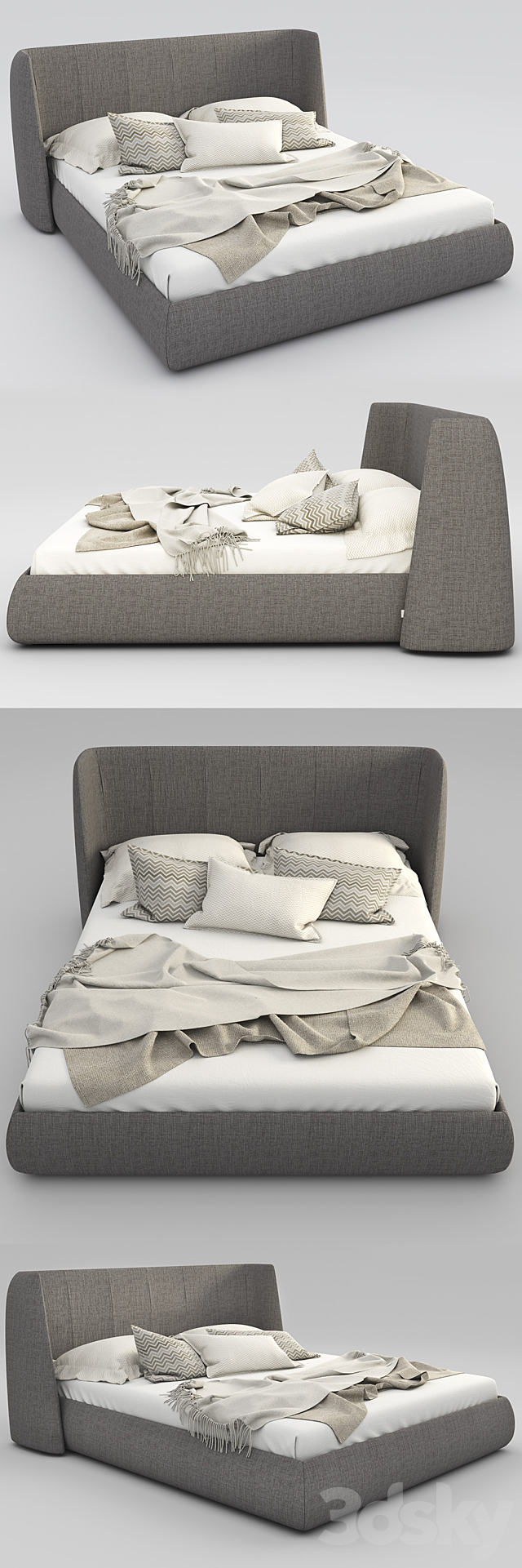 Bed BONALDO BASKET 3DSMax File - thumbnail 2