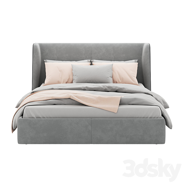 bed boston 3DS Max Model - thumbnail 2