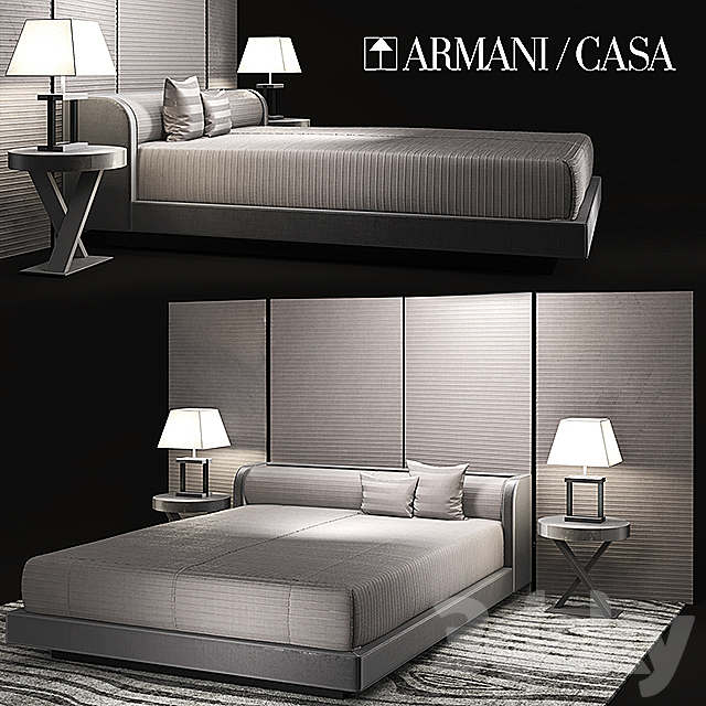 Bed BOTTICELLI ARMANI 3DSMax File - thumbnail 1