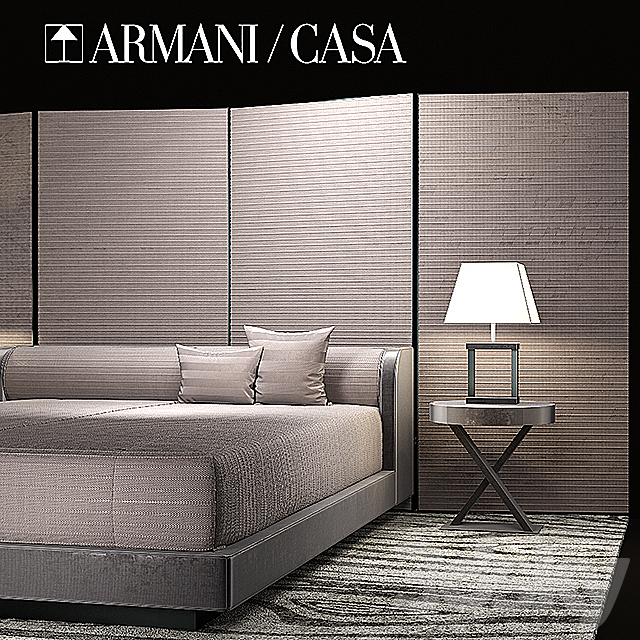 Bed BOTTICELLI ARMANI 3DSMax File - thumbnail 2