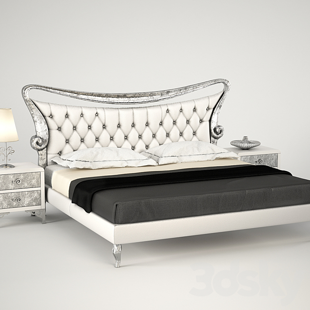 Bed BOVA Flo 991.01 3DS Max Model - thumbnail 2