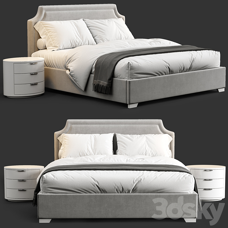 Bed Brantford Platform 4 3DS Max Model - thumbnail 1