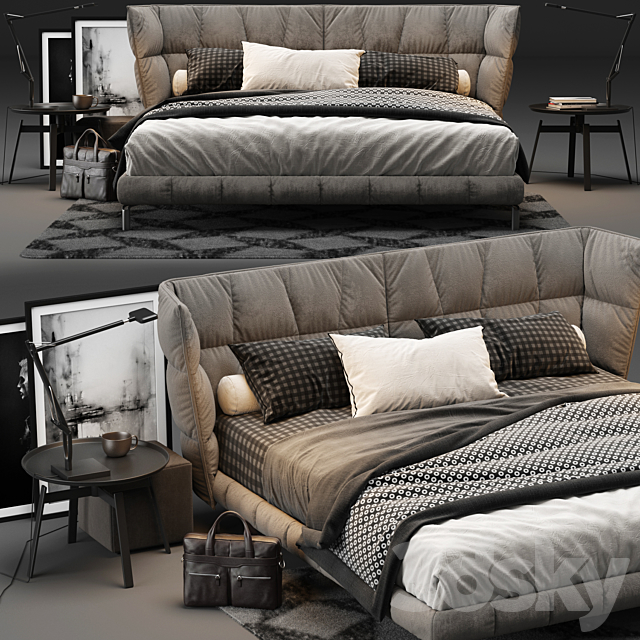 Bed & Breakfast Italia – Husk Bed 3DSMax File - thumbnail 2