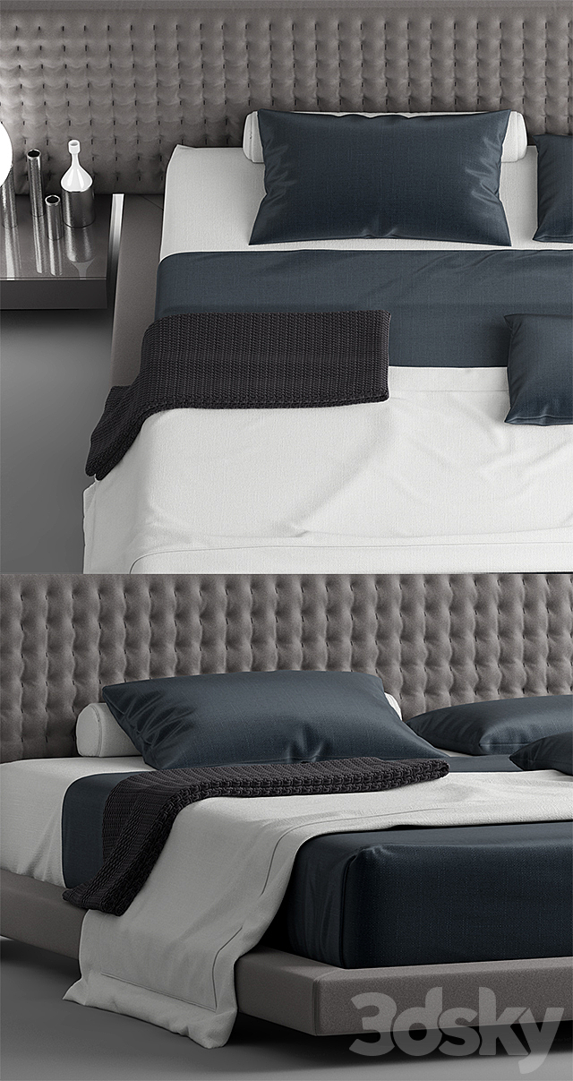 Bed Busnelli VALENCIA 3DSMax File - thumbnail 2