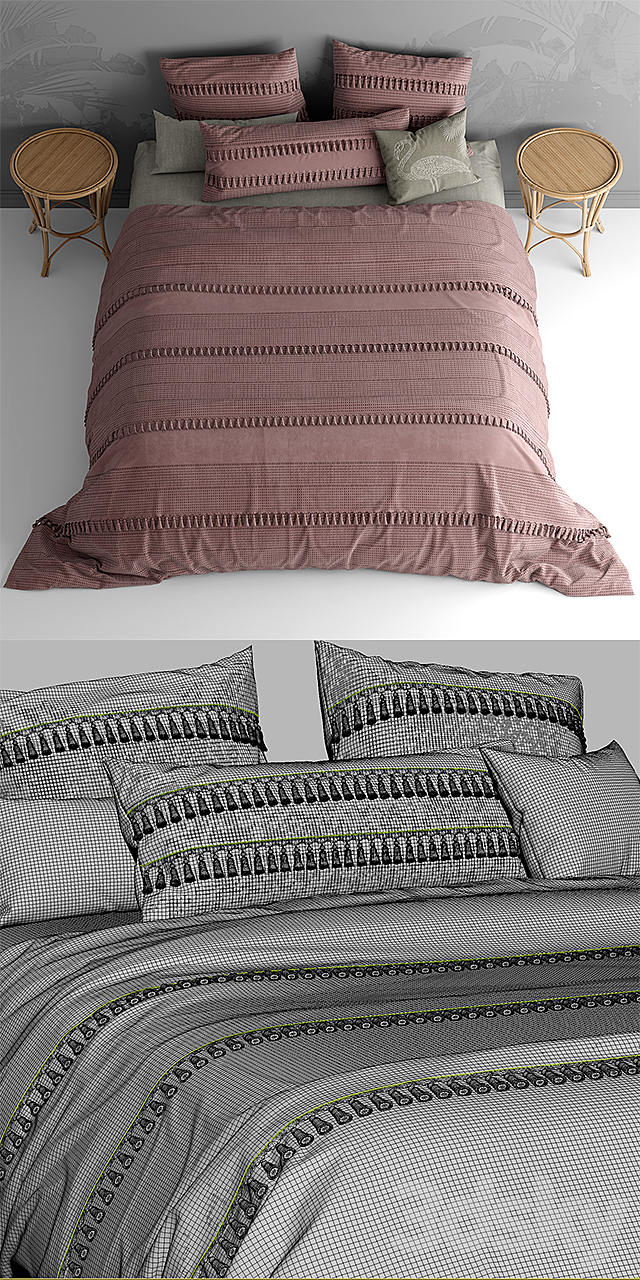 Bed by bedding adairs australia 3DSMax File - thumbnail 3