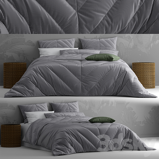 Bed by bedding adairs australia 3DSMax File - thumbnail 1