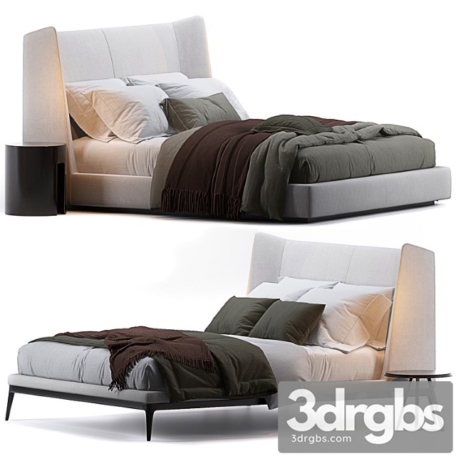 Bed by Flexform 3dsmax Download - thumbnail 1