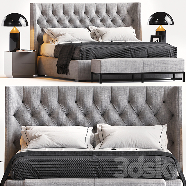 BED BY MERIDIANI 2 3DSMax File - thumbnail 1