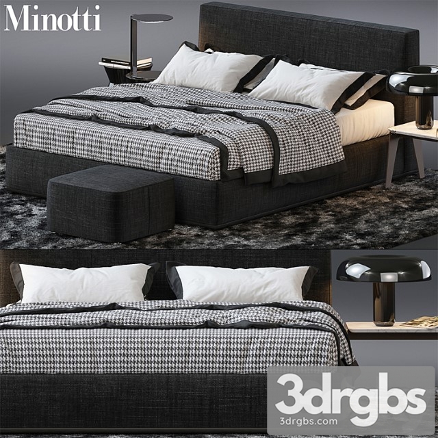 Bed by Minotti 3 3dsmax Download - thumbnail 1