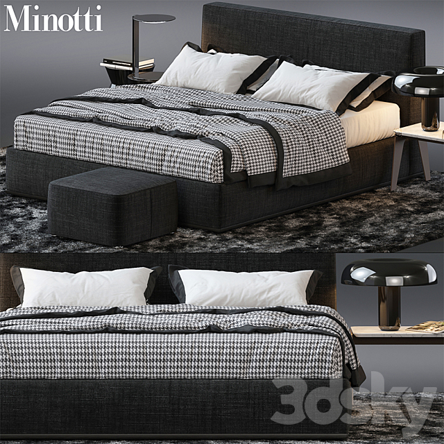 Bed by Minotti 3 3DSMax File - thumbnail 1