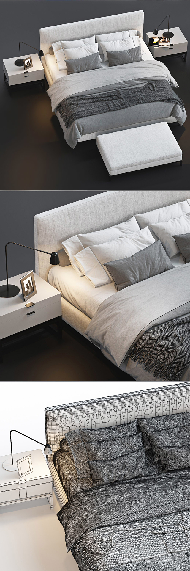 BED BY MINOTTI 5 3DSMax File - thumbnail 2