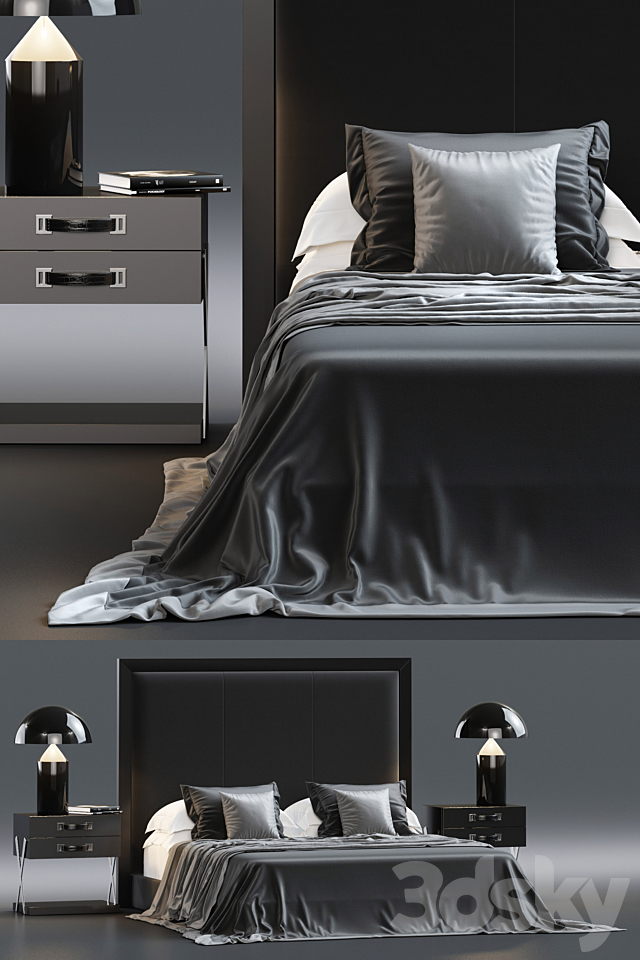 Bed by S & C 2 3DSMax File - thumbnail 2