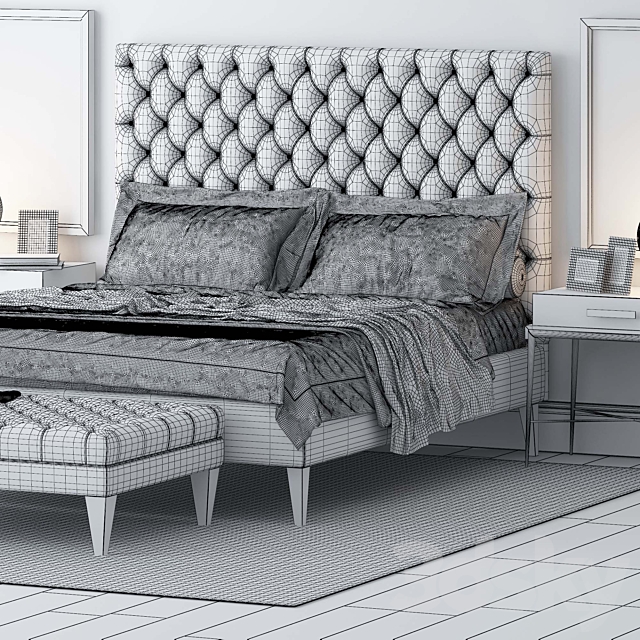 Bed by S & C 3 3DSMax File - thumbnail 3