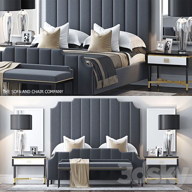 Bed by S & C 4 3DSMax File - thumbnail 1