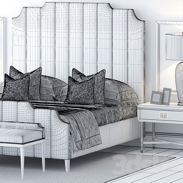 Bed by S & C 4 3DSMax File - thumbnail 3