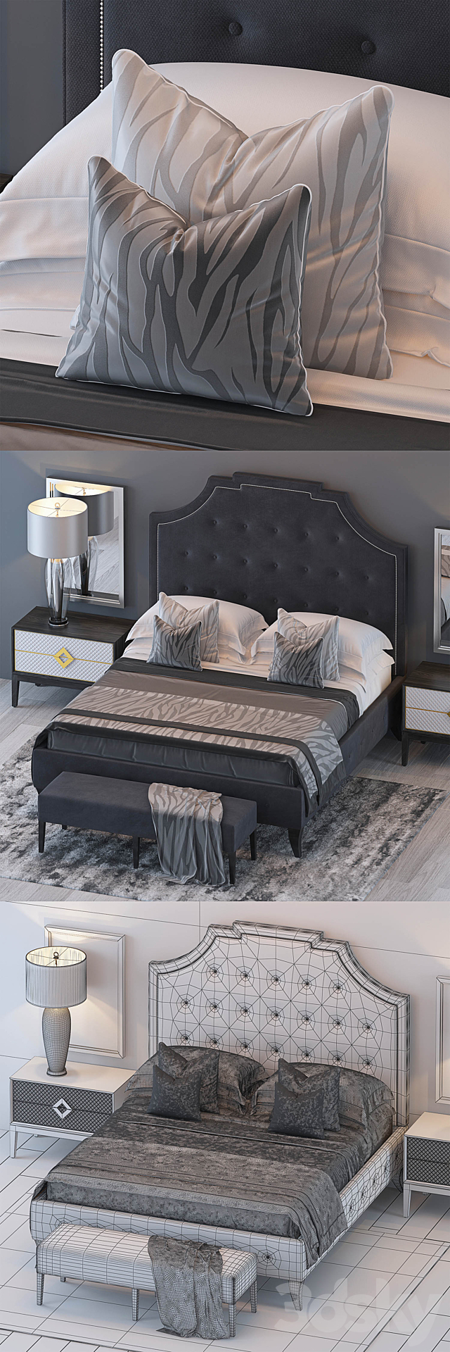 Bed by S & C 8 3DSMax File - thumbnail 2