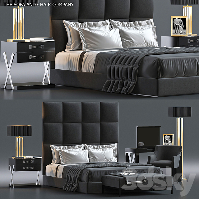 Bed by S&C 7 3DSMax File - thumbnail 1