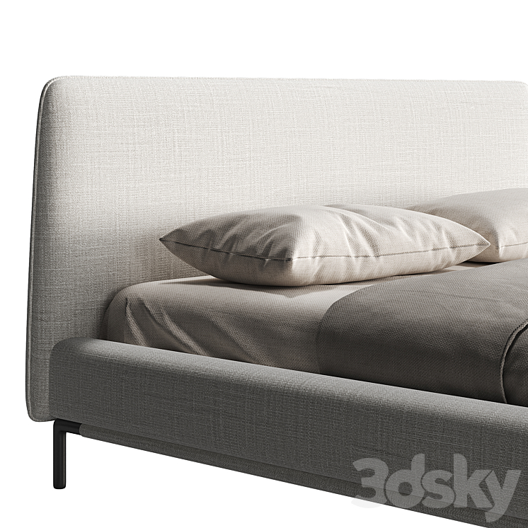 Bed by SIORI 3DS Max Model - thumbnail 2