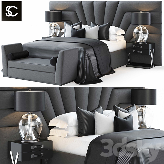 Bed byS & C 3DSMax File - thumbnail 1