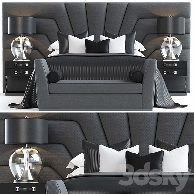 Bed byS & C 3DSMax File - thumbnail 2