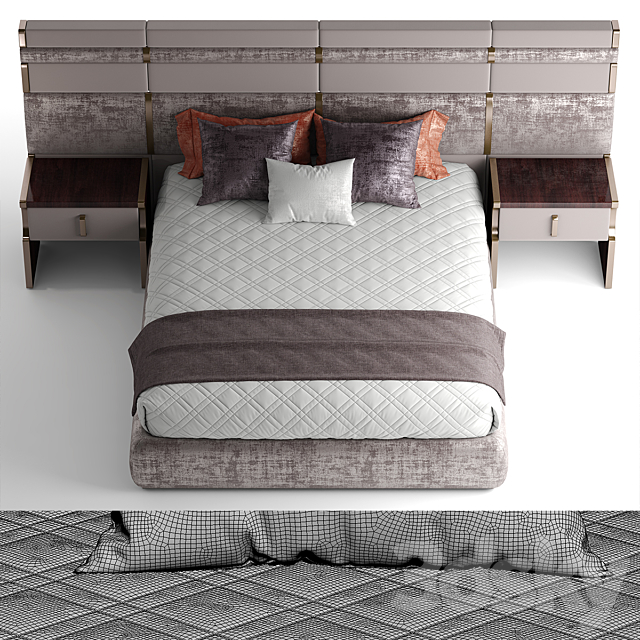 Bed capitalcollection trilogy 3DSMax File - thumbnail 3