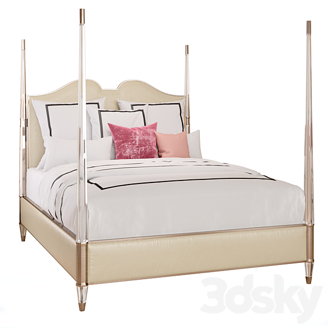 Bed Caracole THE POST IS CLEAR 3DSMax File - thumbnail 1