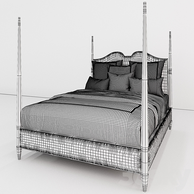 Bed Caracole THE POST IS CLEAR 3DSMax File - thumbnail 4