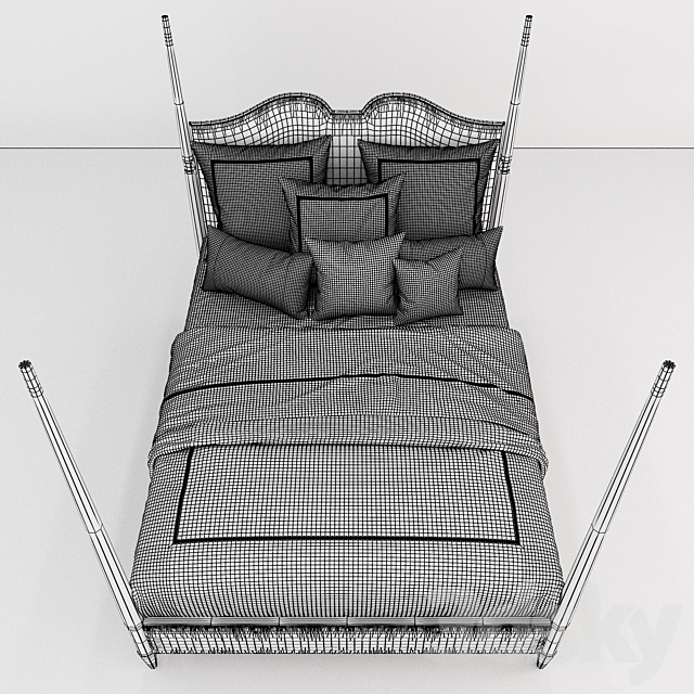 Bed Caracole THE POST IS CLEAR 3DSMax File - thumbnail 5