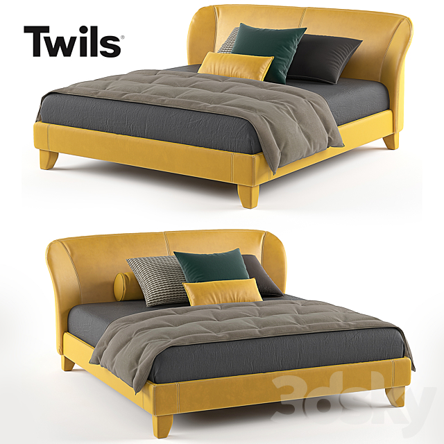 Bed CARNABY Twils 3DSMax File - thumbnail 1