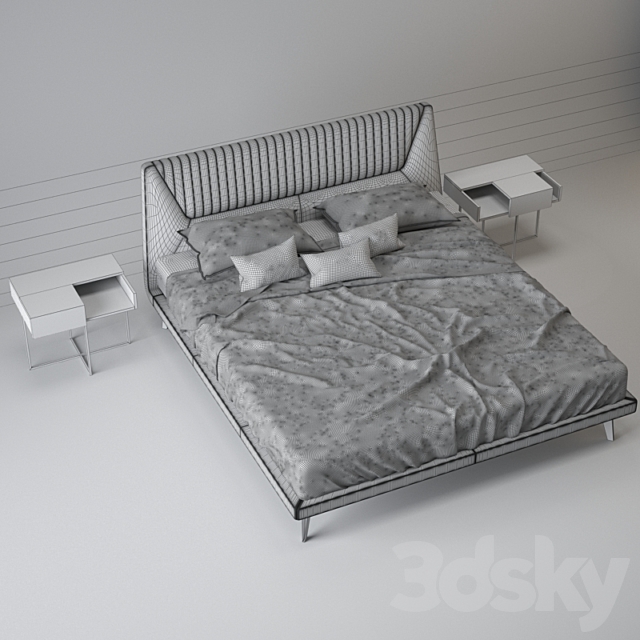 Bed Cattelan Italia AMADEUS 3DSMax File - thumbnail 3