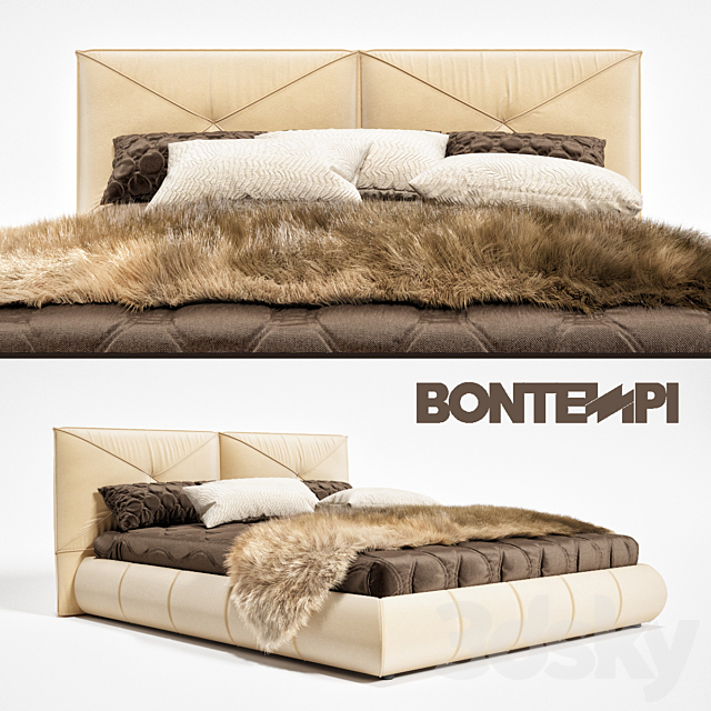 Bed Catun Bontempi 3DS Max Model - thumbnail 1