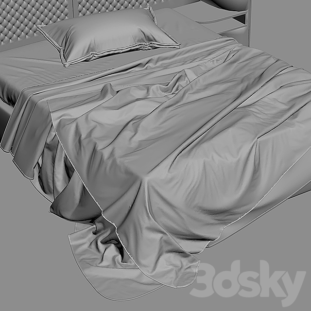 Bed cherche midi bed roche bobois 3DSMax File - thumbnail 3