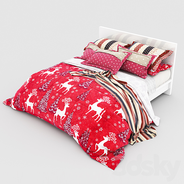 Bed Christmas 3DSMax File - thumbnail 1