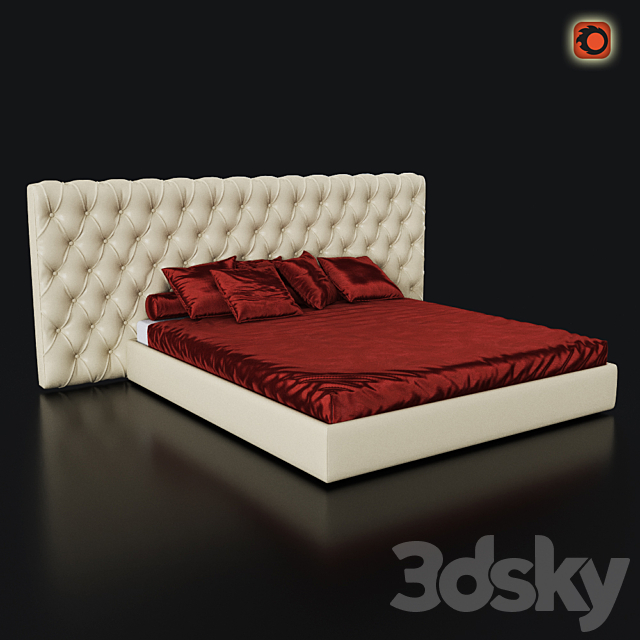 Bed Cinova Gisele 3DSMax File - thumbnail 1