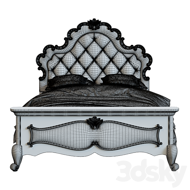 Bed classic 3DSMax File - thumbnail 3