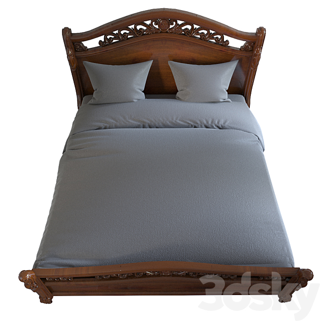 bed classic 3DSMax File - thumbnail 2