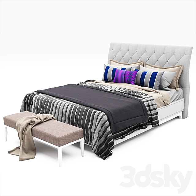 Bed collection 01 3DSMax File - thumbnail 1