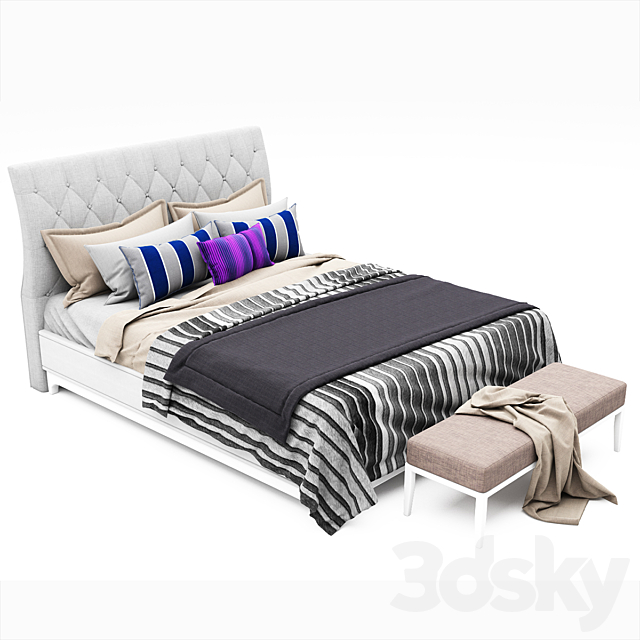 Bed collection 01 3DSMax File - thumbnail 2