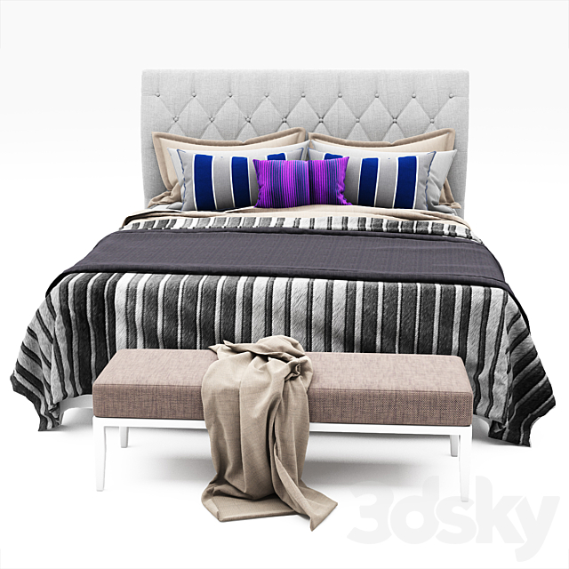 Bed collection 01 3DSMax File - thumbnail 3