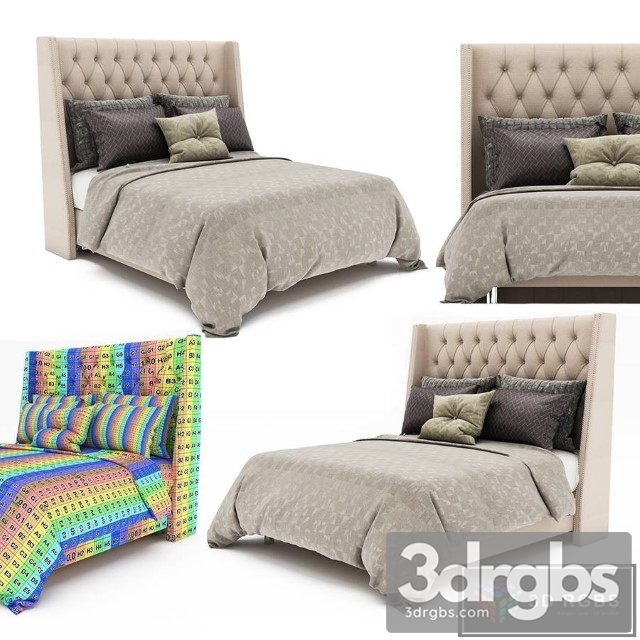 Bed Collection 44 3dsmax Download - thumbnail 1