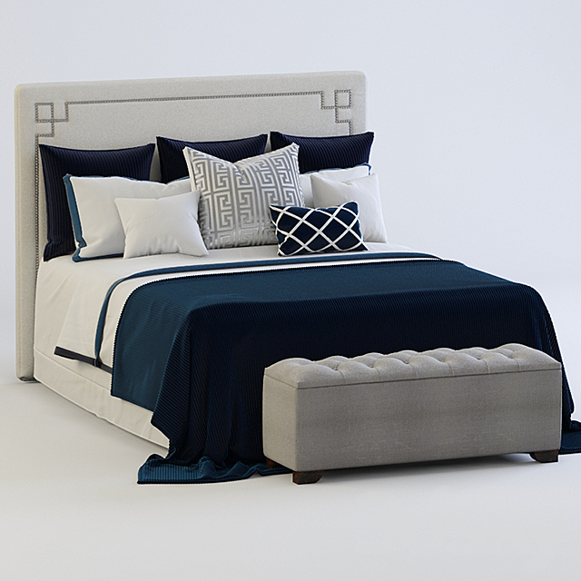 Bed contemporary 3DSMax File - thumbnail 1