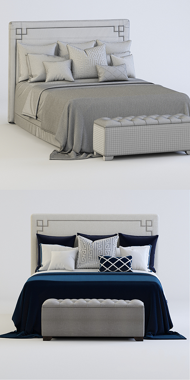 Bed contemporary 3DSMax File - thumbnail 3