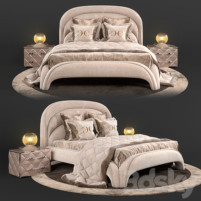 Bed Cornelio Cappellini THALIA.5200 3DSMax File - thumbnail 1