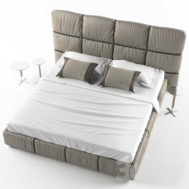 Bed CROSSOVER NIGHT 3DS Max Model - thumbnail 3