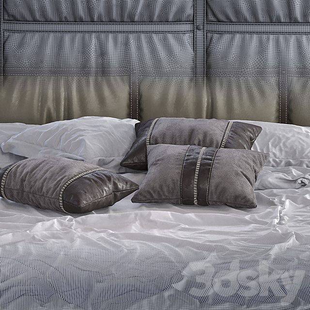 Bed Crossover Night 3DSMax File - thumbnail 3