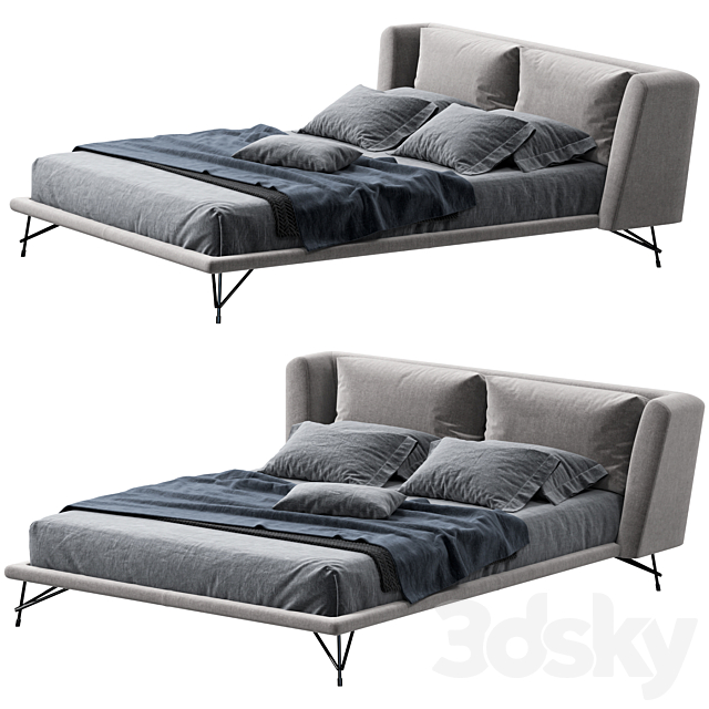 Bed Ditre Italia Lennox 3DSMax File - thumbnail 1